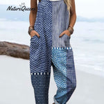 Women's Abstract Polka Dot Stripe Art Print Dress