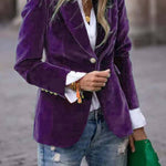 Vintage Velvet Slim-Fit Blazer