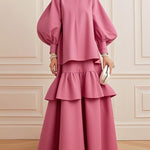 A-Line Pleated Solid Color Split-Joint Skirts