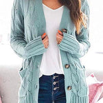 Margovil Button Up Chunky Cardigans with Pockets