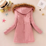 Therelle™ - Autumn/Winter Jacket with Hood, Embroidery, and Figure-Hugging Fit