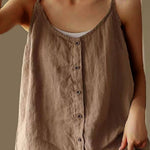 Women's Cotton Casual Loose Tank Top