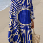 Modern Geometric Art Printed Women's Dress