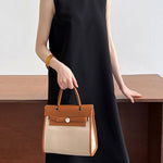 High Waisted Loose Pockets Solid Color Split-Back Zipper Round-Neck Midi Dresses