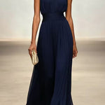 Margovil Crewneck Sleeveless High Waist Maxi Dress