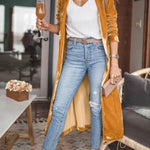 Cheering My Way Velvet Kimono Coat