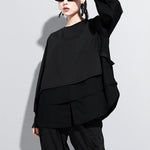 False Two Split-Joint Long Sleeve T-Shirt