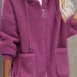 Cardigan Buttonless Print Loose Top Overcoat