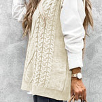 Oversized Vest Knit Sweaters Tank Pullover Fall Outfit