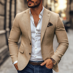 Men's Fashion Notch Lapel Two Buttons Casual Blazer