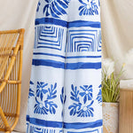 Elastic Waist Wide Leg Printed Pants