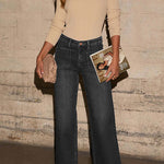 Margovil High Rise Double Patch Pocket Straight Leg Pants