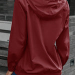 Casual Sportswear Solid Pocket Hooded Collar Outerwear