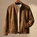 Matteo Suede-Effect Zip Jacket