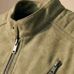Matteo Suede-Effect Zip Jacket