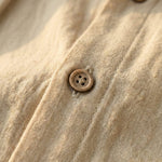 Elio Linen-Blend Hooded Shirt