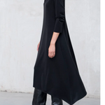 Minimalist Irregular Solid Color A-line Dress