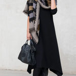 Minimalist Irregular Solid Color A-line Dress