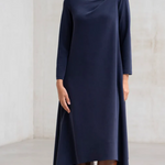 Minimalist Irregular Solid Color A-line Dress