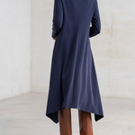 Minimalist Irregular Solid Color A-line Dress