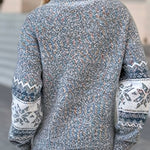 Chic Christmas Turtleneck Snowflake Sweater