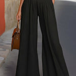 Sleeveless Vest & Wide-Leg Pants Two-Piece Set