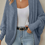 Fashion Bat Sleeve Cardigan Loose Knitted Jacket