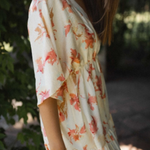 Fashion V-neck Loose Printed Long Dress