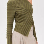 Off-Shoulder Knitted Crop Top