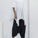 Flared Sleeves Half Sleeves Buttoned Solid Color Split-Joint Lapel Blouses&Shirts Tops