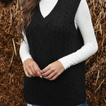 Oversized Vest Knit Sweaters Tank Pullover Fall Outfit
