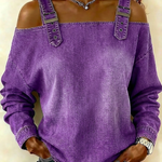 Women's sleeveless denim shirt