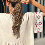 Linen Blend Oversized Dress