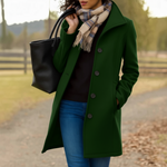 Tradura™ - Classic Button-Up Mid-Length Coat