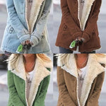 Long Sleeve Solid Color Lapel Outerwear