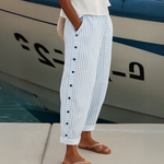 Caitlin | Stylish striped button-down pants