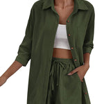 Two Piece Outfit Sets Cotton Shorts Set - Zeagoo (Us Only)