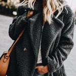 Faux Fur Coat Fuzzy Cardigan Warm Fleece Jacket - Zeagoo (Us Only)