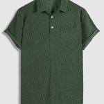 Men's Corduroy Short Sleeve Shirt