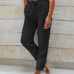 Allison - Luxury Linen and Cotton Tailored Dress Trousers