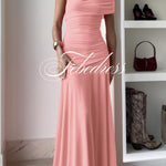 Off Shoulder Ruched Flare Maxi Dress(in 9 Colors!)
