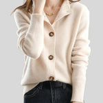 Claire | Retro-Style Cashmere Cardigan
