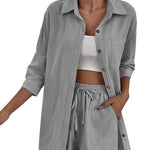 Two Piece Outfit Sets Cotton Shorts Set - Zeagoo (Us Only)
