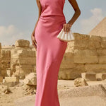 Sleeveless Back Criss Cross Maxi Dress