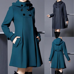 Solvara™ - Elegant Jacket with Side Pockets and Hood
