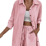 Two Piece Outfit Sets Cotton Shorts Set - Zeagoo (Us Only)