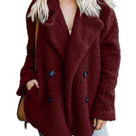 Faux Fur Coat Fuzzy Cardigan Warm Fleece Jacket - Zeagoo (Us Only)