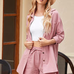 Two Piece Outfit Sets Cotton Shorts Set - Zeagoo (Us Only)