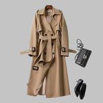 TIA��� - Elegant Knee-Length Loose Fit Coat
