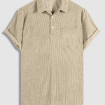 Men's Corduroy Short Sleeve Shirt